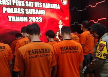 13 Pengedar Sabu dan Ganja Diringkus Sat Narkoba Polres Subang, 4 TKP di Pantura Subang