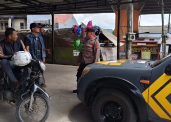 Dengan Patroli Dialogis, Polsek Pamanukan Ajak Tukang Ojeg Jaga Kondusifitas kamtibmas