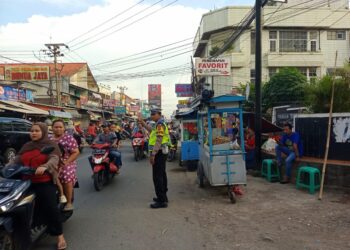 Agar Tertib dan Aman, Polisi Lakukan Pengamanan Ngabuburit di Pamanukan