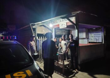 Tingkatkan Kamtibmas Lingkungan, Unit Patroli Polsek Pamanukan Cek Pos Ronda