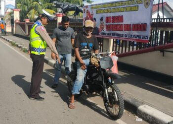 Jelang Ops Ketupat Lodaya 2023, Polsek Pamanukan Amankan Knalpot Brong