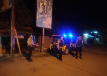 Kapolsek Pimpin Patroli Malam, Pelihara Kamtibmas di Pagaden