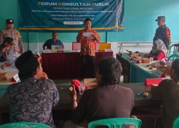 Bhabinkamtibmas Desa Pamanukan Hilir Hadiri Rakor Fasilitator Forum Konsultasi Publik