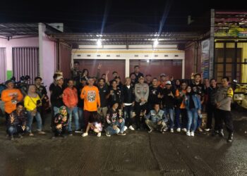 Hadir di Anniversary, Kapolsek Pamanukan Ajak Scooter Owner Group Jadi Pelopor keselamatan Lalu Lintas