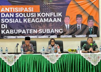 Cegah Konflik Sosial pada Tahun Politik, Kapolres Subang dan Dandim Ajak Tokoh Masyarakat Tetap Jaga Kondusifitas dan Toleransi