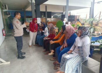 Bhabinkamtibmas Polsek Pamanukan Silaturahmi dengan Kader Posyandu