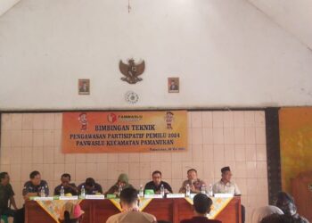 Kapolsek Pamanukan Hadiri Sosialisasi Pengawasan Partisipatif Pemilu 2024 Tingkat Kecamatan Pamanukan