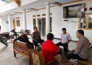Jaga Kondusifitas Kamtibmas Jelang Pilkades, Kapolsek Pamanukan Berikan Pesan Kamtibmas pada Perangkat Desa