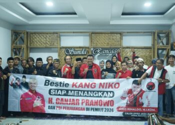 Full Day in Majalengka, Niko Rinaldo temui Kader, Pelaku Seni Budaya hingga Dirikan Posko Gotongroyong Mega dan PDI Perjuangan