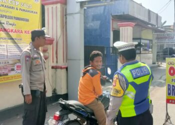 Jelang Idul Adha, Polsek Pamanukan Gelar Razia Knalpot Brong