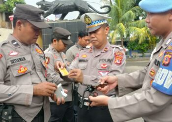 Gandeng Propam, Polsek Pamanukan Gelar Penegakan Disiplin