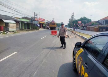 Pastikan Kamtibmas, Unit Patroli Polsek Pamanukan Sisir Jalur Pantura