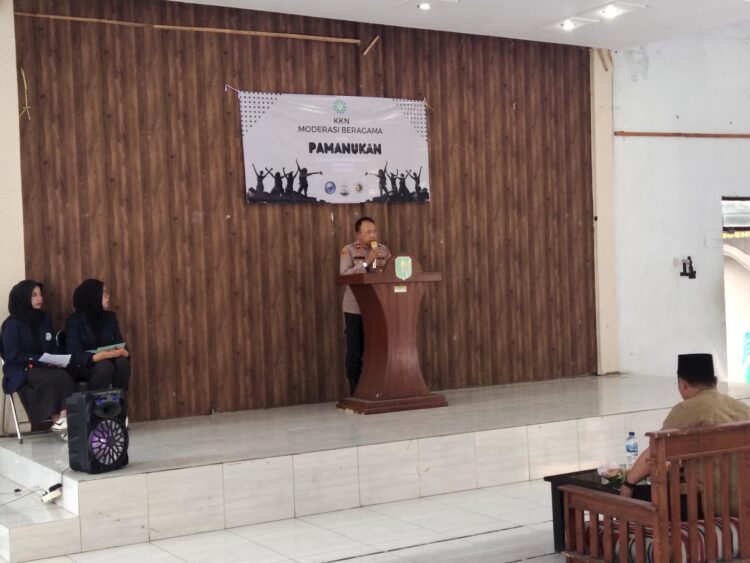 Hadiri Pembukaan KKN Mahasiswa di Desa Pamanukan, Kapolsek Pamanukan Ajak Mahasiswa Jaga Kamtibmas