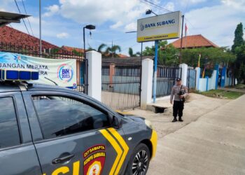 Pastikan Keamanan Objek Vital, Polsek Pamanukan Lakukan Patroli