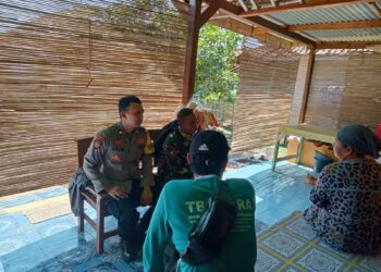 Bhabinkamtibmas dan Babinsa Bersinergi antara TNI-POLRI guna menciptakan situasi kamtibmas yang Kondusif 