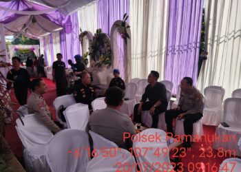 Pererat Silaturahmi, Kapolsek Pamanukan dan FKPM Ajak Masyarakat Jaga Harkamtibmas