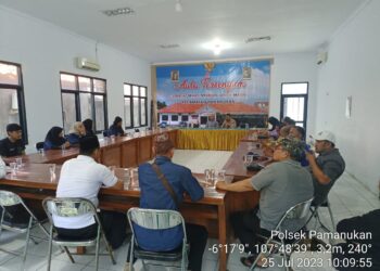 Hadiri Rapat Minggon Kecamatan, Kapolsek Pamanukan : Jaga Sinergitas 3 Pilar Demi Kondusifitas Kamtibmas