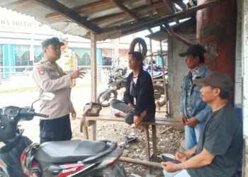 Bhabinkamtibmas Desa Pamanukan Sosialisasikan Pencegahan TPPO pada Opang