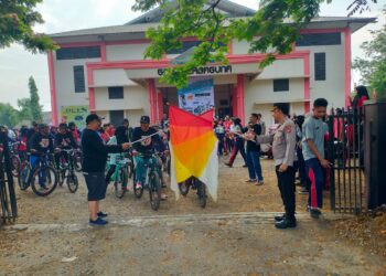 Kapolsek Pamanukan dan Forkopimcan Lepas Peserta Funbike HUT SMAN 1 Pamanukan