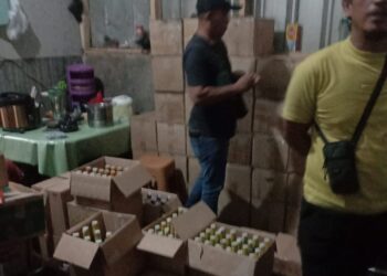 Jadi Pemicu Tindak Kriminal, Sat Res Narkoba Polres Subang Sita Ratusan Botol Miras berbagai Merk