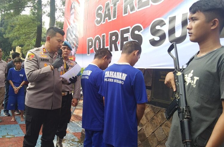 Jauh dari Bogor Cuma Numpang Dibekuk Polres Subang, 2 Orang ini Maling Mobil Mitsubishi Pick-Up