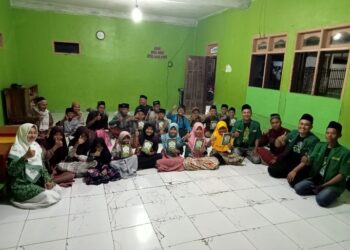 Tahun Baru Islam, Ranting Ansor dan Fatayat Desa Wanajaya Sebar Iqro di 13 Majlis Ta’lim