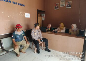 Cegah KDRT, Kapolsek Pamanukan Sambangi Perangkat Desa Wanita