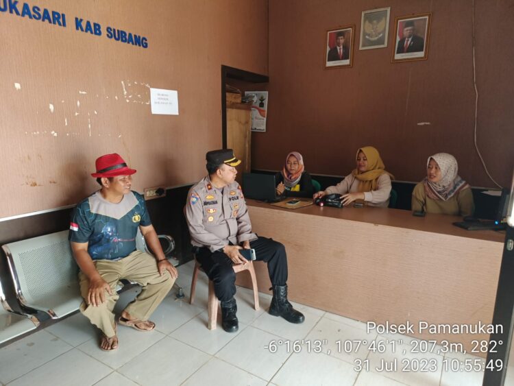 Cegah KDRT, Kapolsek Pamanukan Sambangi Perangkat Desa Wanita