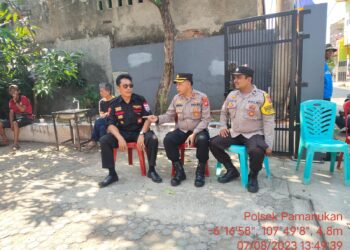 Jaga Kamtibmas, Kapolsek Pamanukan Sambangi Tokoh Masyarakat