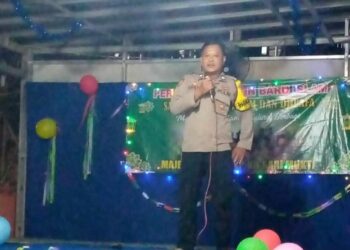 Hadir Dalam Acara Bakti Religi, Bhabinkamtibmas Polsek Pamanukan Ajak Masyarakat Gencarkan Siskamling