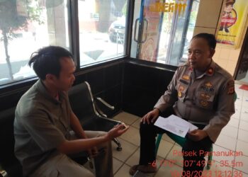 Kapolsek Pamanukan Sampaikan Pesan Kamtibmas Dalam Silaturahmi Bersama Ketua Panitia Pilkades