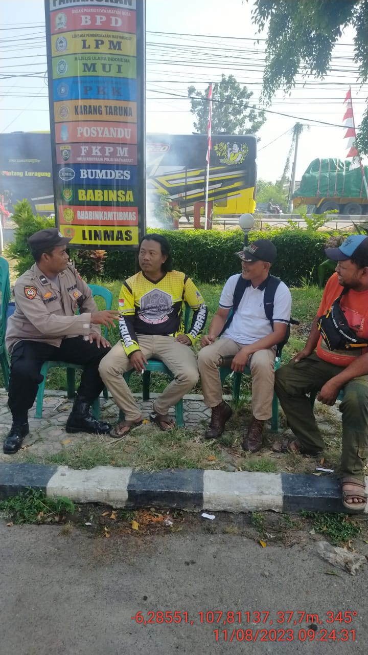 Antisipasi C3 di Masyarakat, Polisi di Pamanukan Lakukan Patroli Dialogis