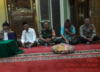 Panit Binmas Polsek Pamanukan Hadiri Tasyakuran HUT RI ke 78