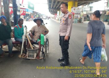 Sambangi Warga Disabilitas, Kapolsek Pamanukan Berikan Pesan Kamtibmas