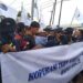Masih di Moment HUT Kemerdekaan, Buruh Bongkar Muat Unjuk Rasa Usir Penjajah di Pelabuhan Patimban