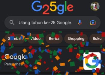 Merayakan Ulang Tahun ke-25, Google Tampil dengan Doodle Unik