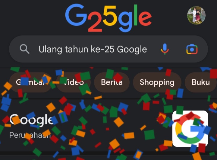 Merayakan Ulang Tahun ke-25, Google Tampil dengan Doodle Unik