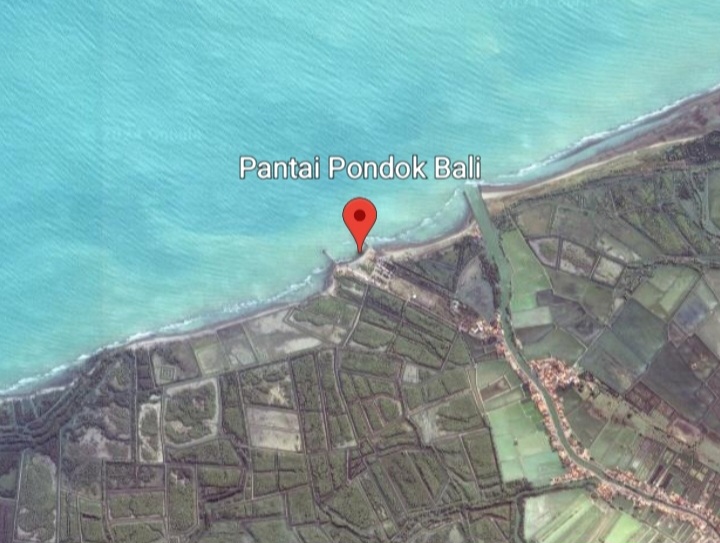 Pesisir yang Merana, Citra Satelit Pantai Pondok Bali Subang dari Tahun 1985-2022