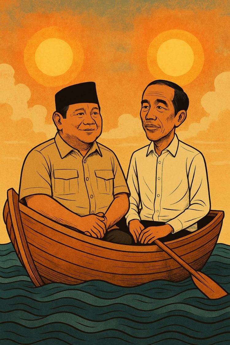 Diantara Matahari Kembar dan Dua Nahkoda: Drama Politik di Balik Sowan Menteri ke Rumah Jokowi