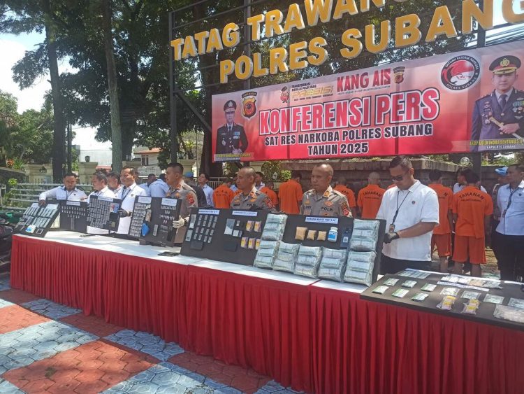 Satres Narkoba Polres Subang Sigap! 15 Kasus Narkotika dan Farmasi Berhasil Diungkap