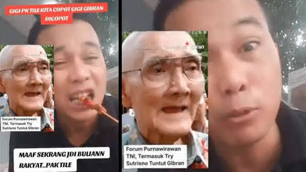 Viral Pendukung Gibran Olok-olok Try Sutrisno, Publik Geram