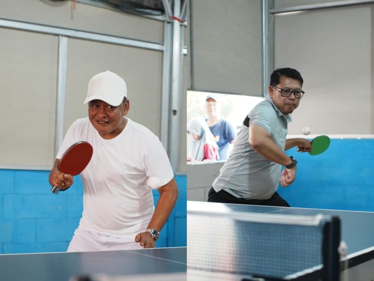 Duel Bergengsi! Raja Galuh Tumbangkan Wakil Bupati Subang di Meja Pingpong