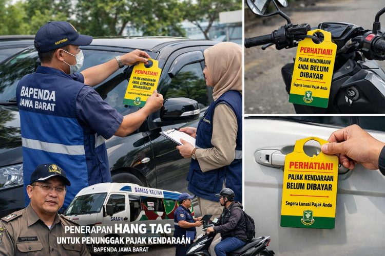 Bapenda Jabar Terapkan Hang Tag untuk Kendaraan Penunggak