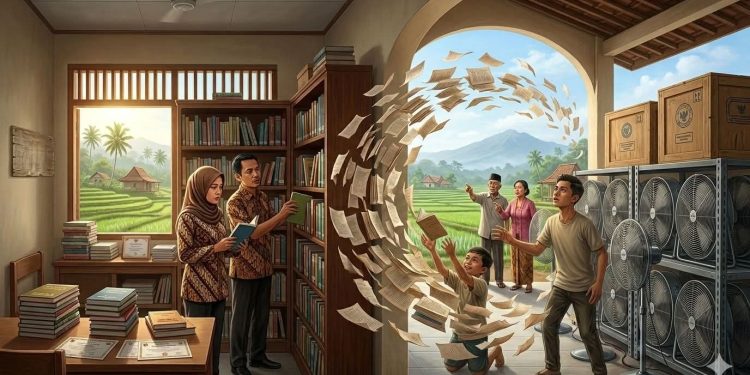 Buku yang Terhempas Kipas Angin
