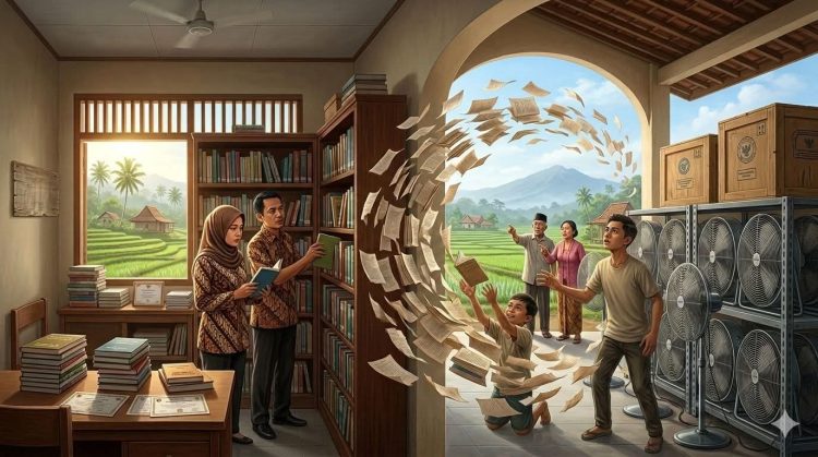 Buku yang Terhempas Kipas Angin